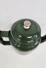 Vintage Green Enamel Teapot