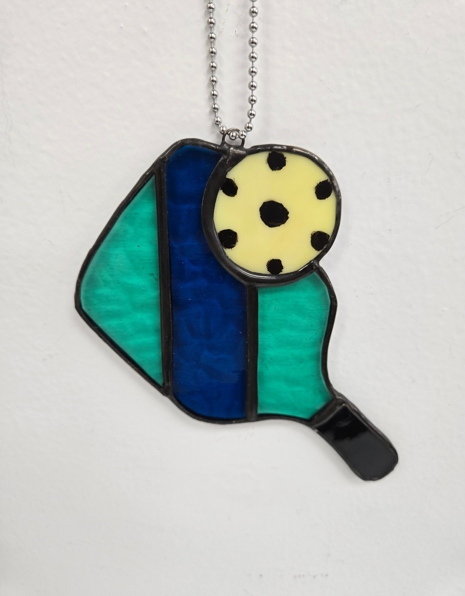 Stained Glass Pickleball Paddle & Ball