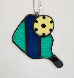 Stained Glass Pickleball Paddle & Ball
