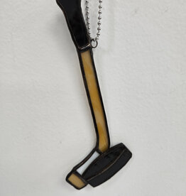Stained Glass Hockey Stick & Puck