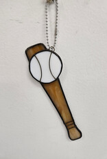 Stained Glass Baseball Bat & Ball