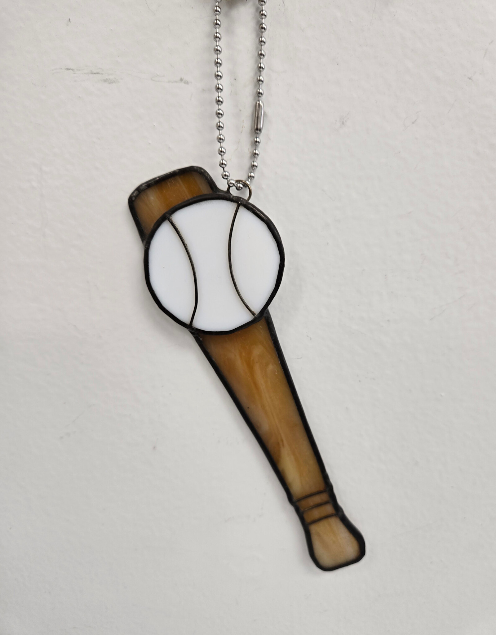Stained Glass Baseball Bat & Ball