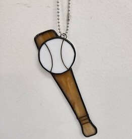 Stained Glass Baseball Bat & Ball