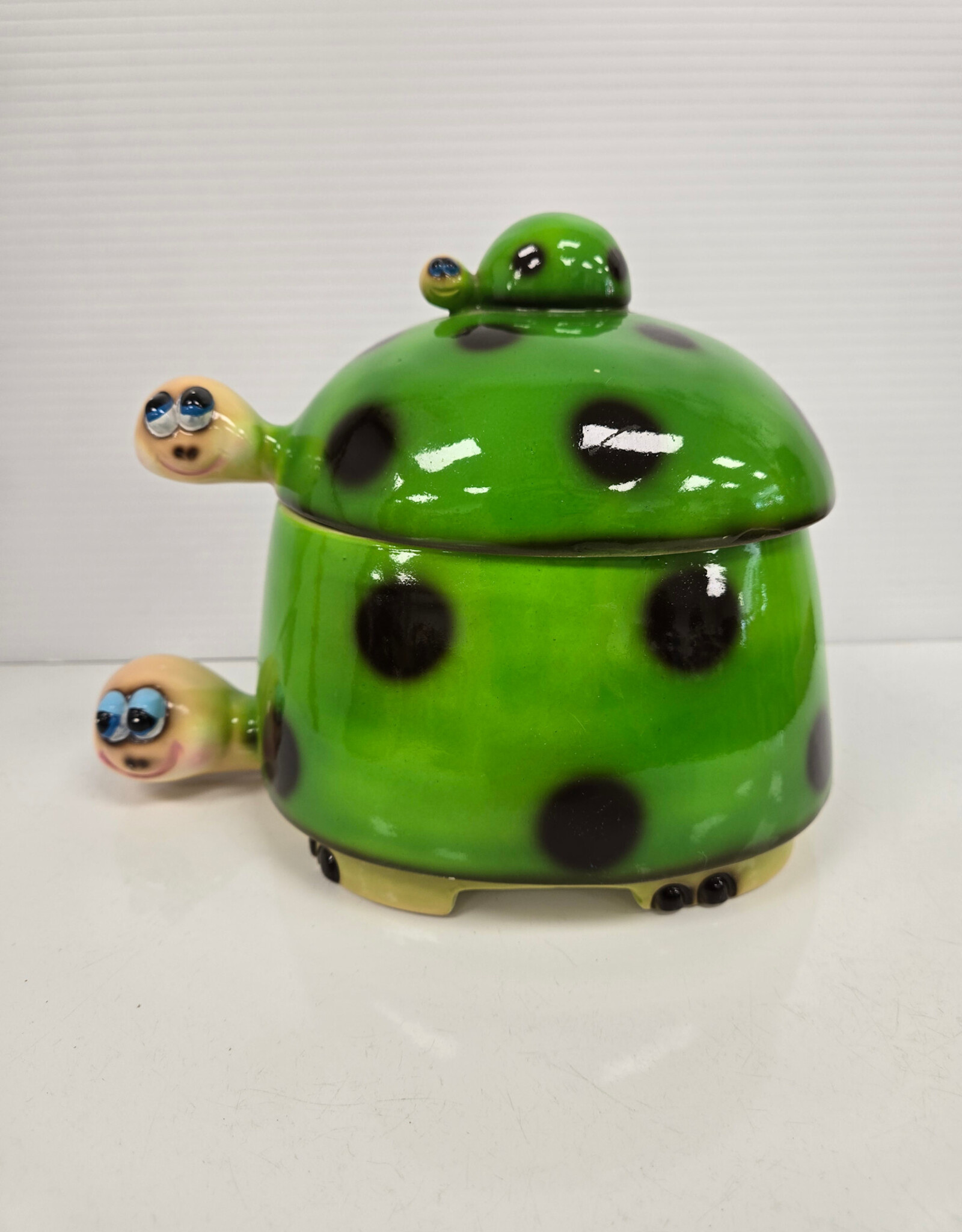 Vintage Three Turtles Cookie Jar