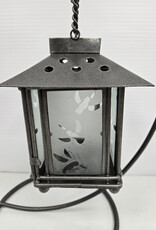 Metal Lantern w/Stand - hummingbird