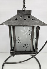 Metal Lantern w/Stand - dragonfly