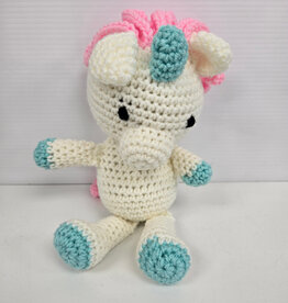 Crocheted Small Stuffie - Unicorn