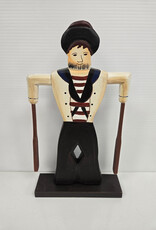 Set of 2 Wooden Folk Art Sailor