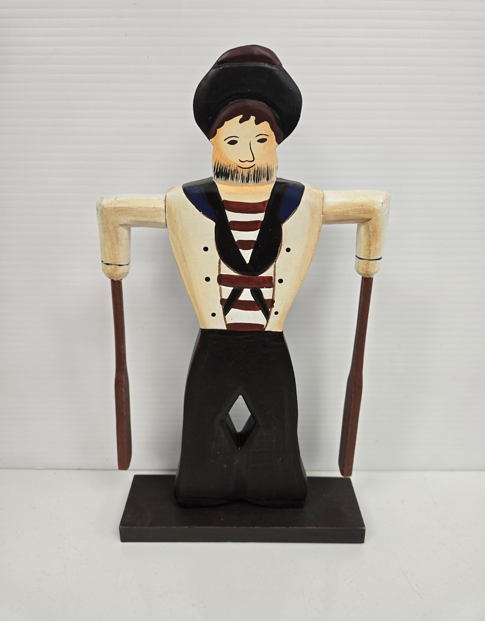Set of 2 Wooden Folk Art Sailor