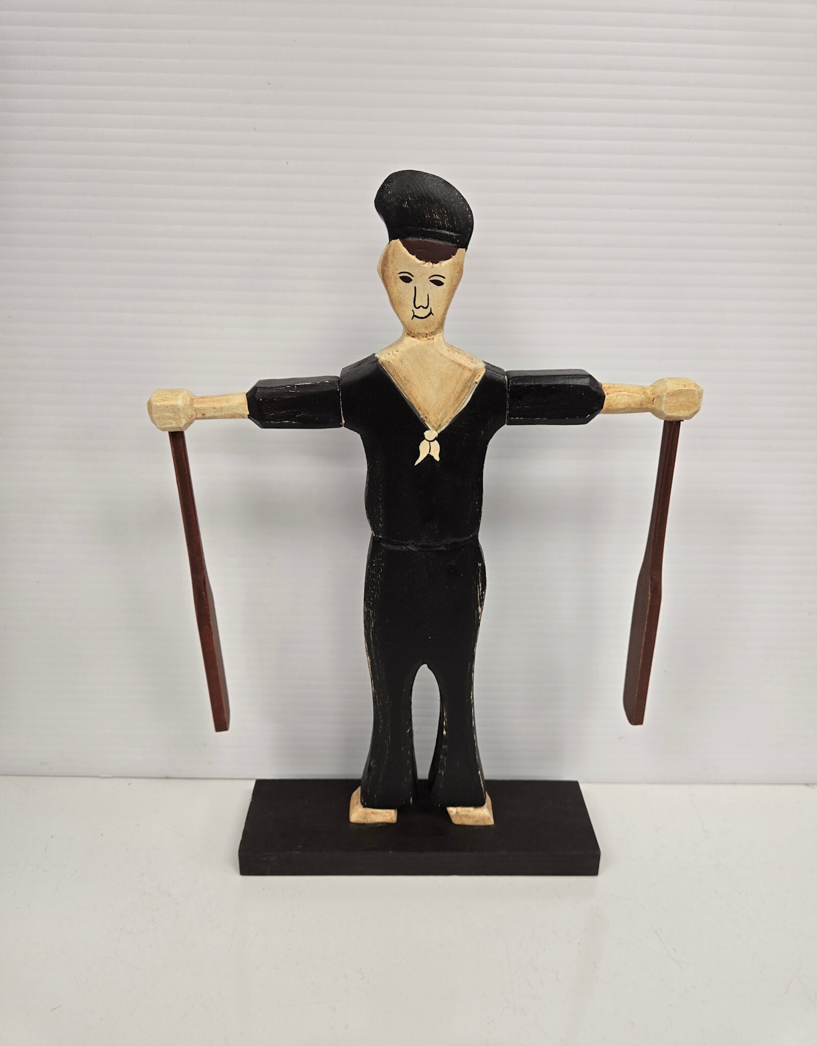 Set of 2 Wooden Folk Art Sailor