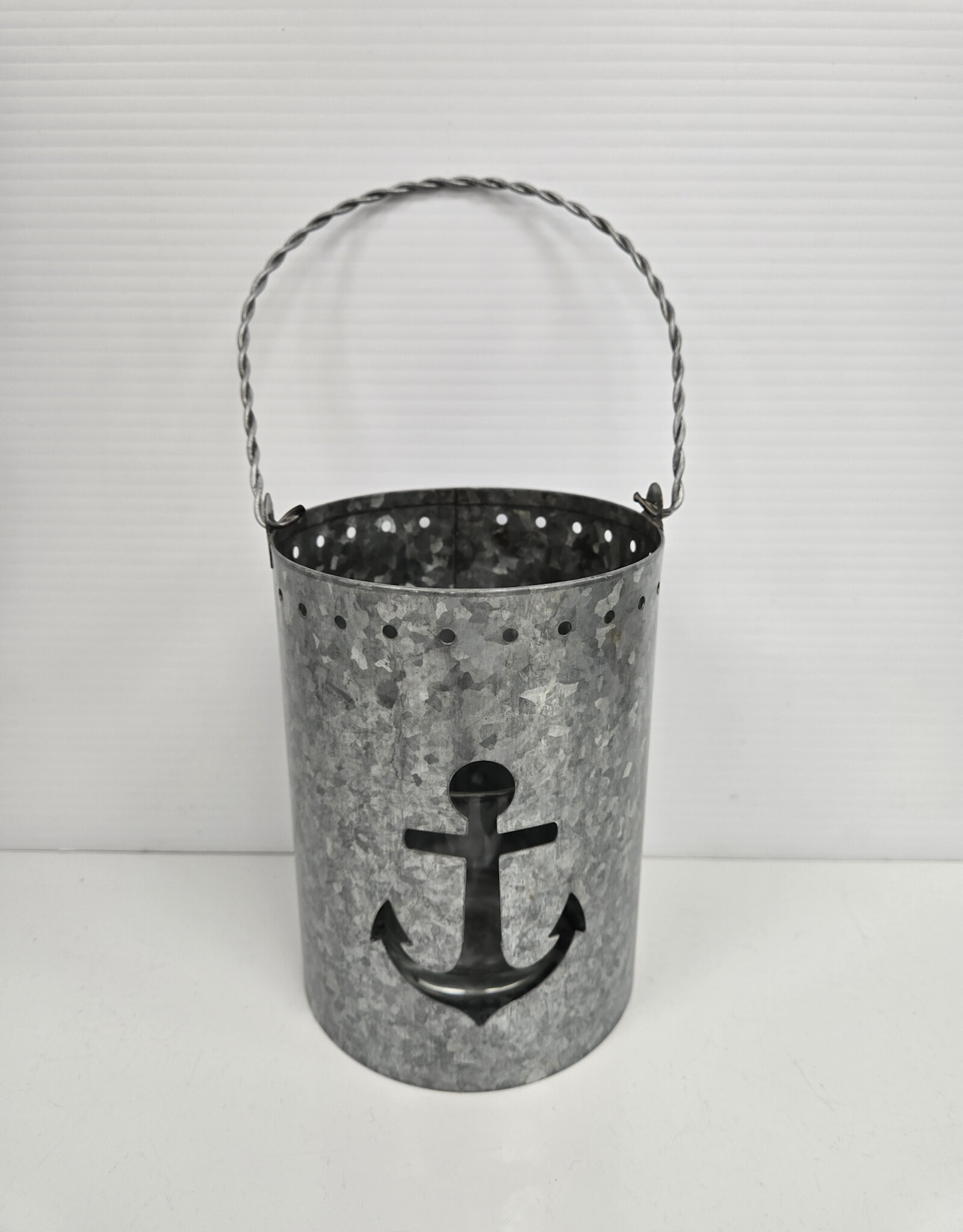 Galvanized Metal Anchor Tealight Holder