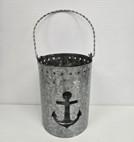 Galvanized Metal Anchor Tealight Holder