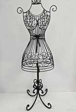 Black Metal Wire Dress Form - 29"