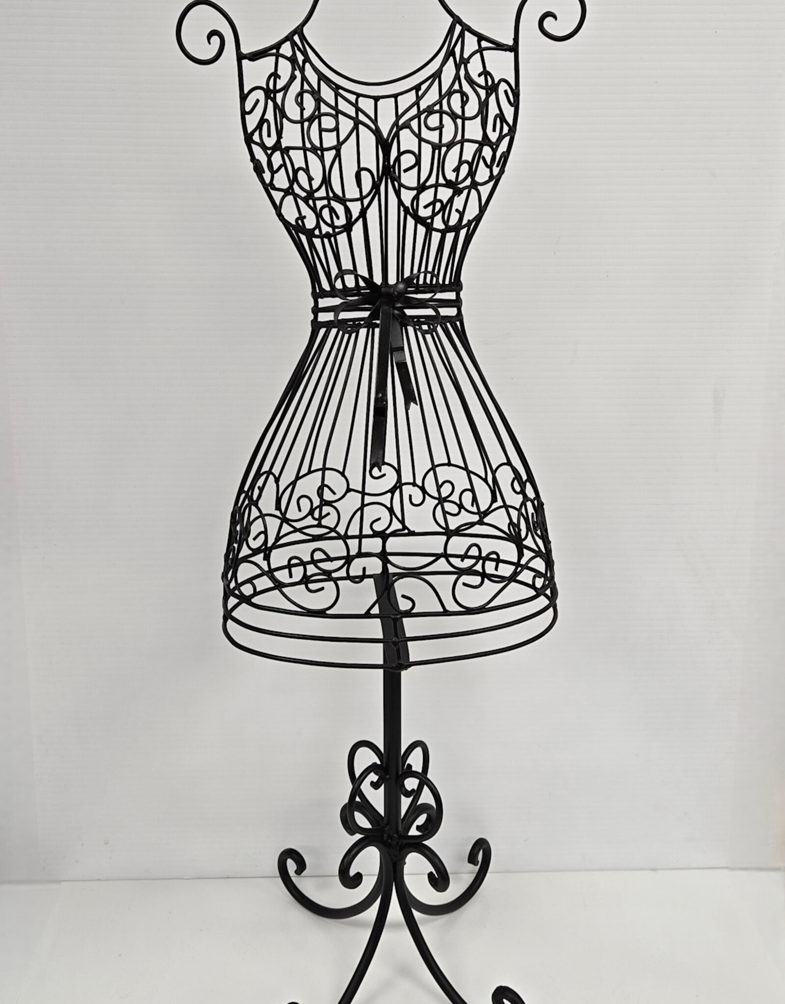 Black Metal Wire Dress Form - 29"