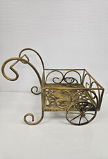 Cast Iron Flower Cart Planter
