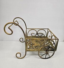 Cast Iron Flower Cart Planter