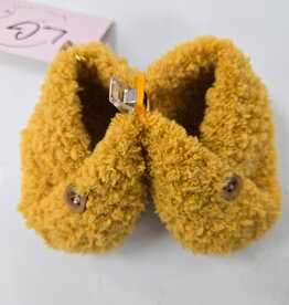 Fuzzy Slippers - Mustard