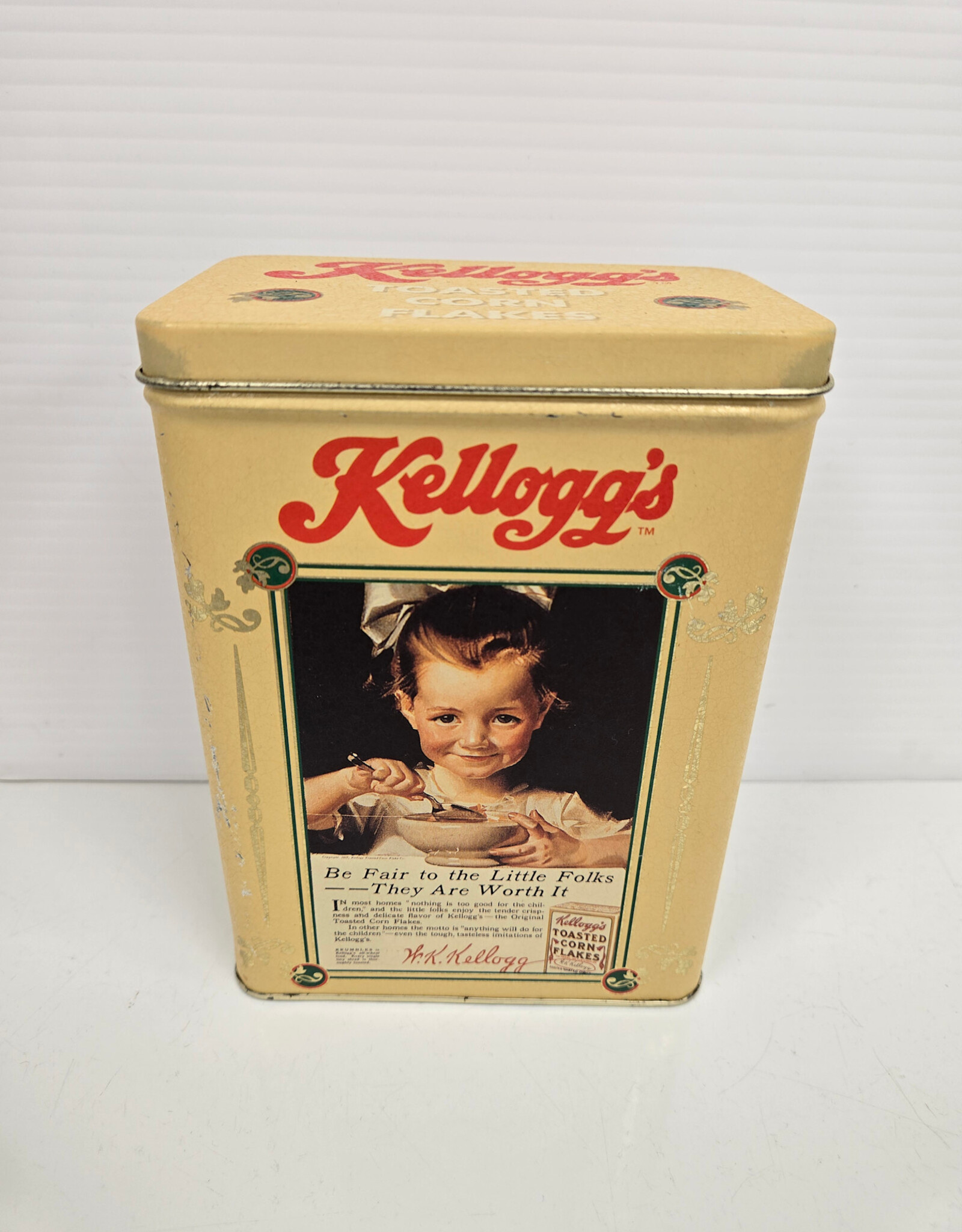 Vintage Kellogg's Toasted Corn Flakes Tin - 1999