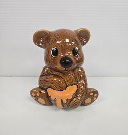Vintage Ceramic Honey Bear Jar