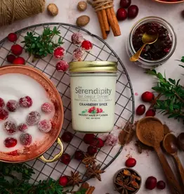Serendipity Soy Candles 8oz Jar Candle - Cranberry Spice