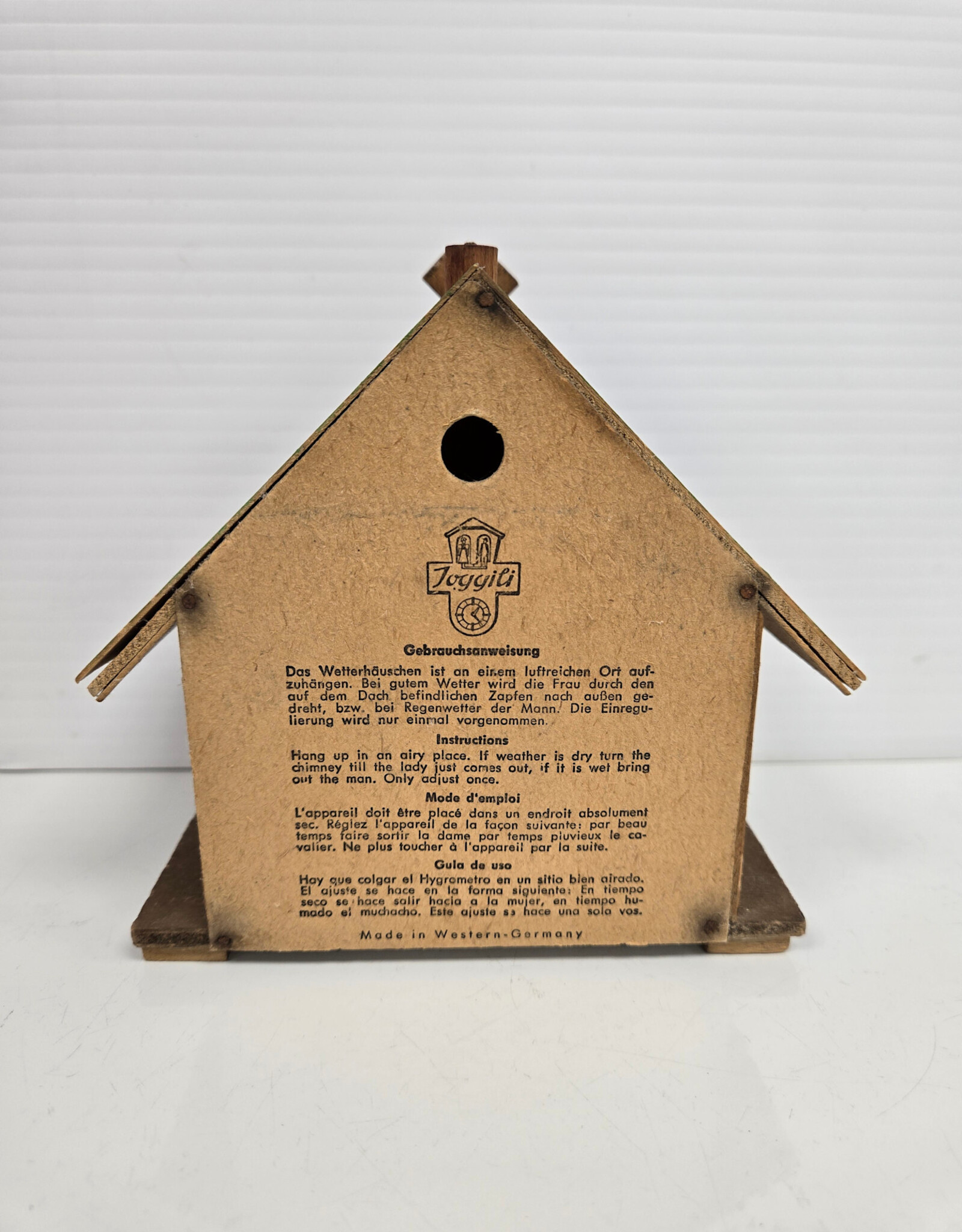 Vintage Folk Art West German Weather House