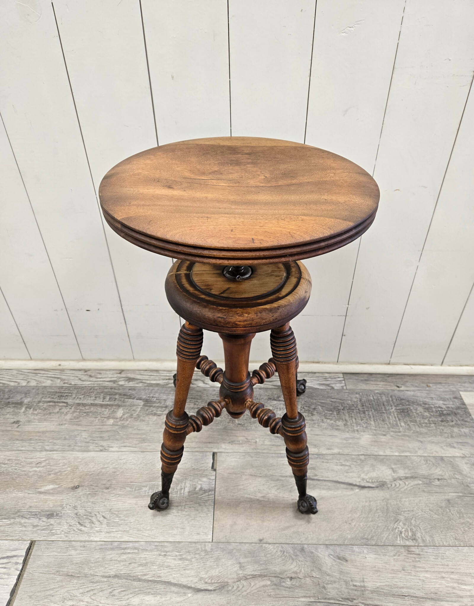 Antique Piano Stool -
