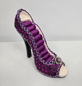 High Heel Shoe Ring Holder - purple