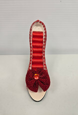 High Heel Shoe Ring Holder - red