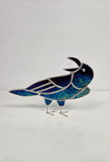 Stained Glass Crow - iridescent