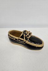 Black & Gold Boat Shoe Paperweight
