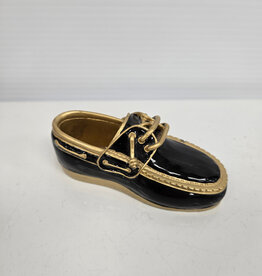 Black & Gold Boat Shoe Paperweight