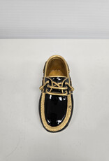 Black & Gold Boat Shoe Paperweight