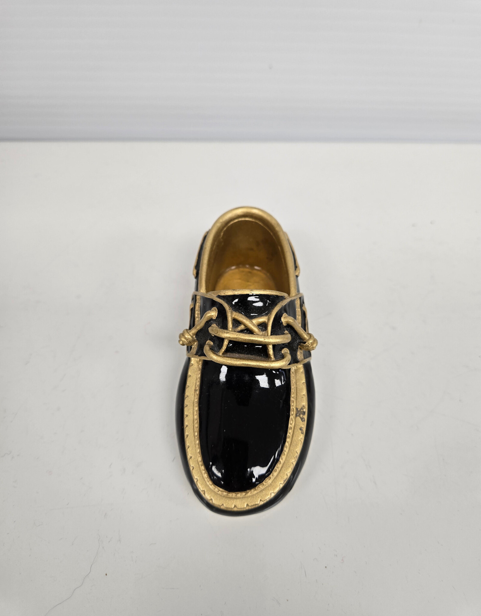 Black & Gold Boat Shoe Paperweight
