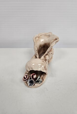 Vintage Capodimonte Pottery Porcelain Miniature Shoe / Boot