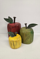 Wooden Apples  (set of 3)