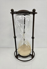 Vintage Metal Hourglass Sand Timer - 12"