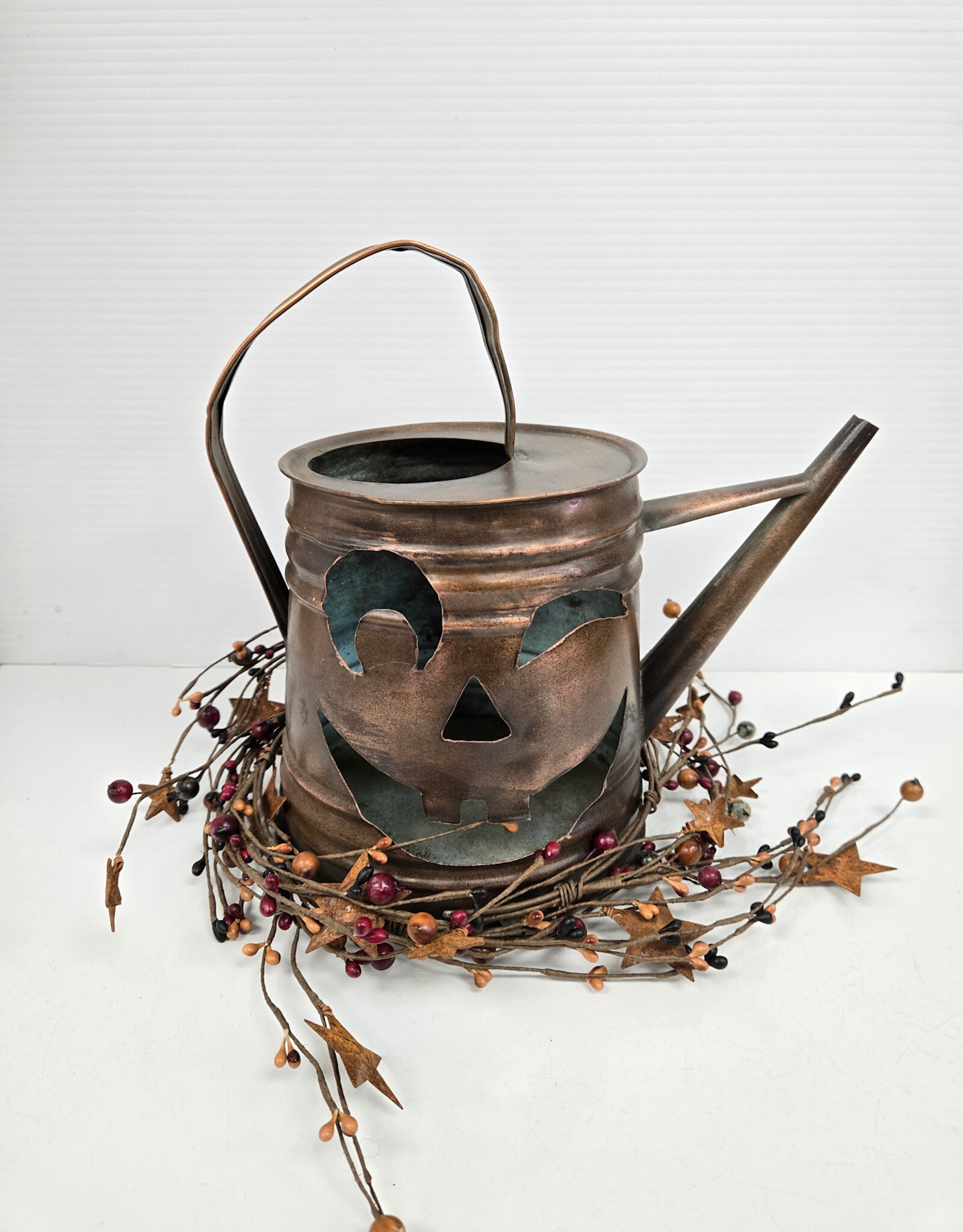 Fall Copper Kettle - cut-out w/garland