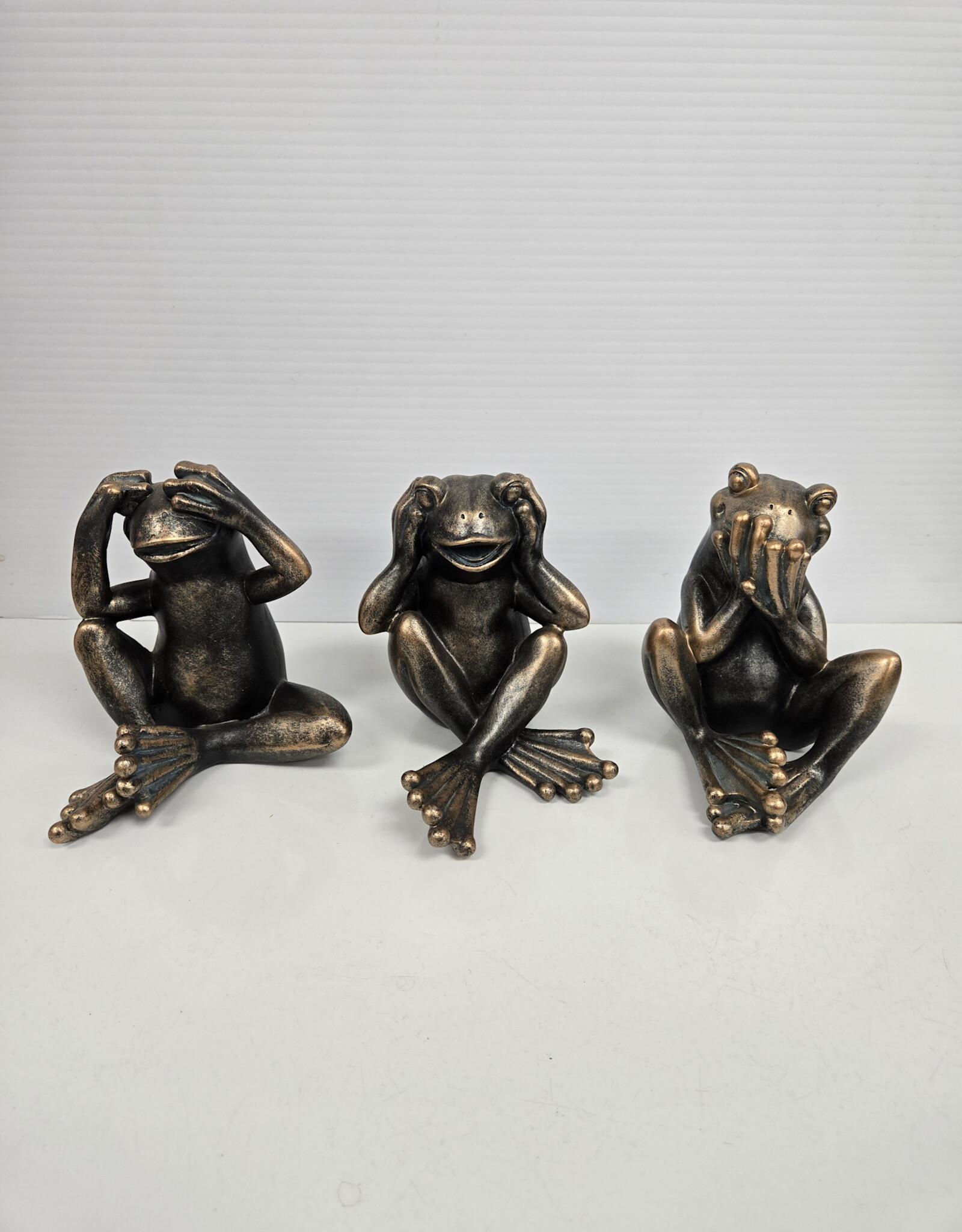 Set of 3 Frogs - See, Hear, Speak No Evil
