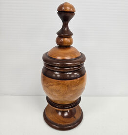 Turned Wooden Dish w/lid