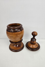 Turned Wooden Dish w/lid