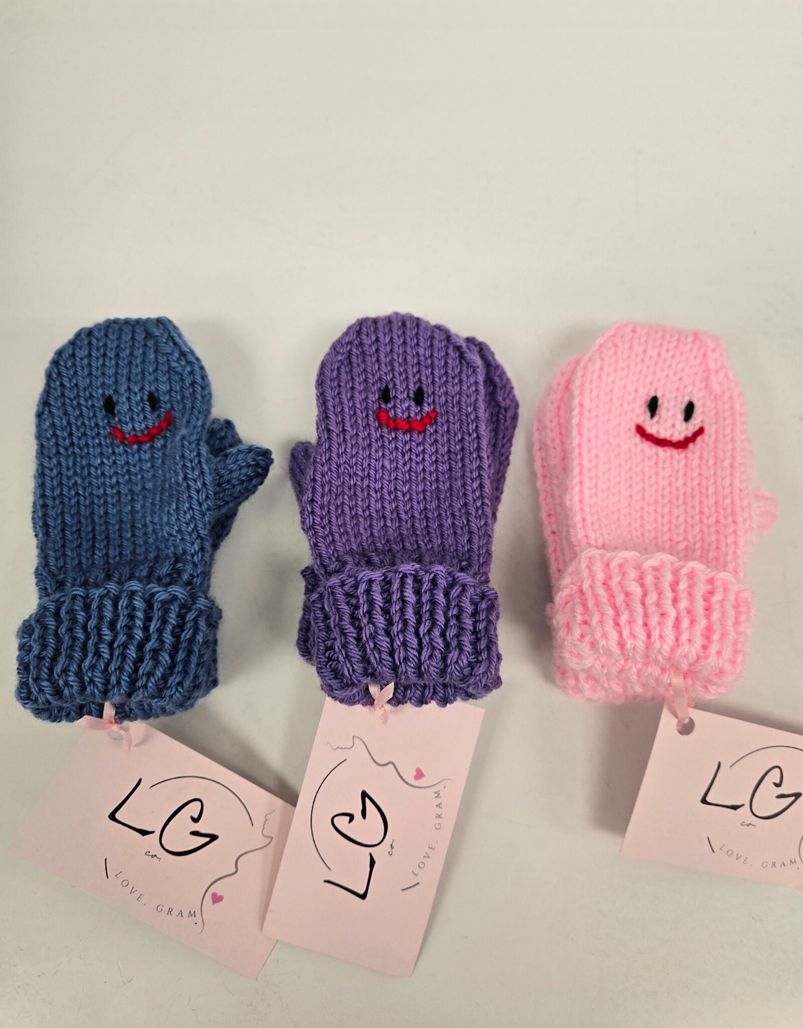 Knitted Mitts w/thumbs