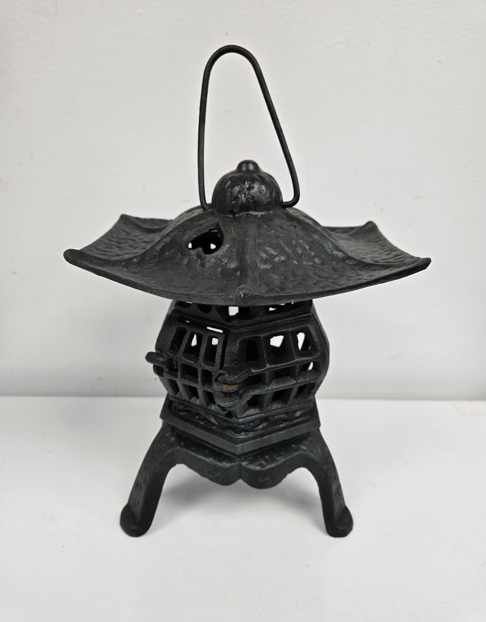 Vintage Cast Iron Pagoda Lantern