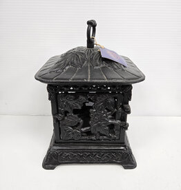 Vintage Cast Iron Lantern - grapes design