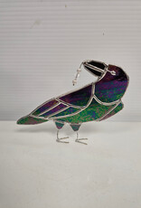Stained Glass Crow - iridescent