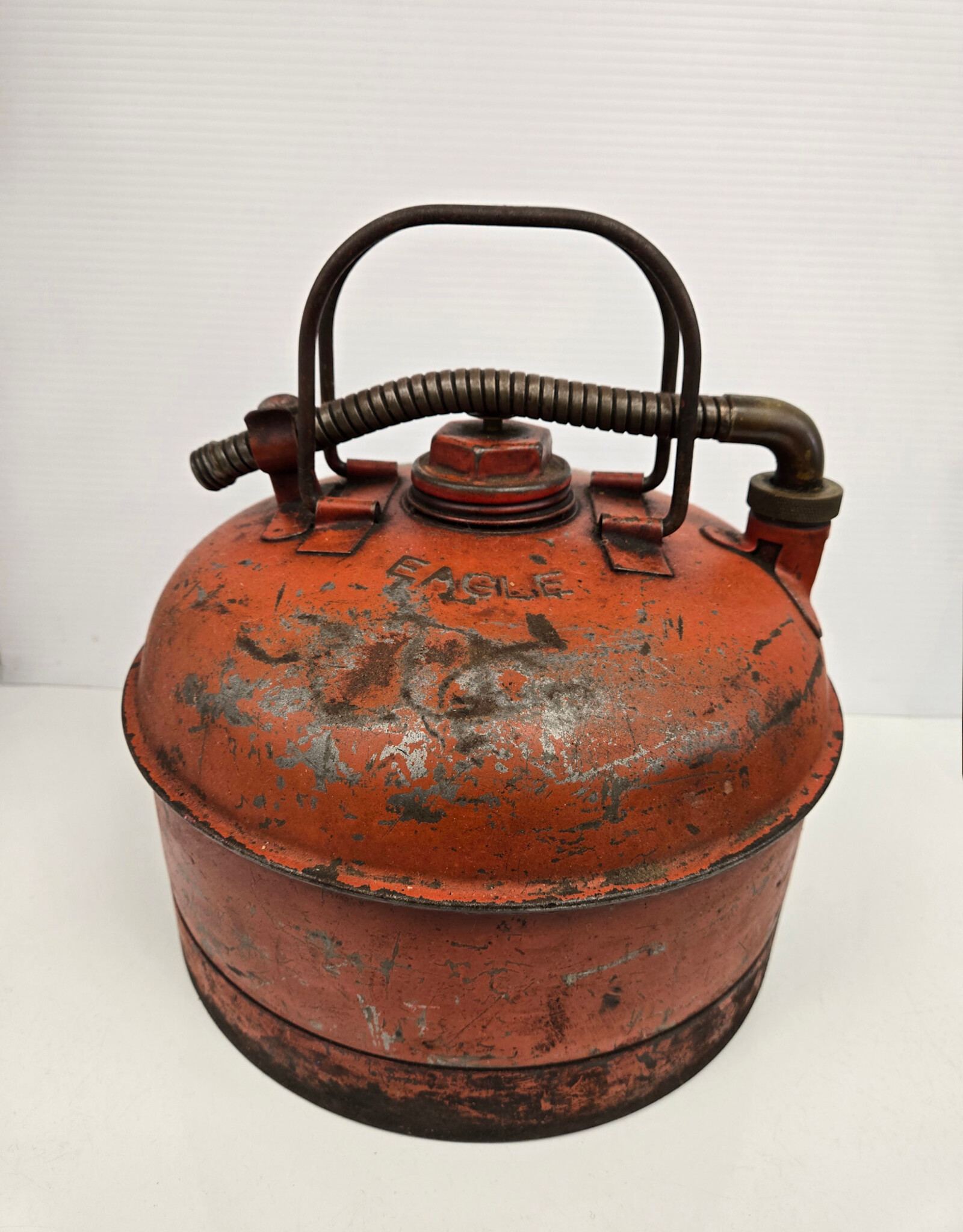 Vintage Eagle Gas Can w/metal spout & brass fitting