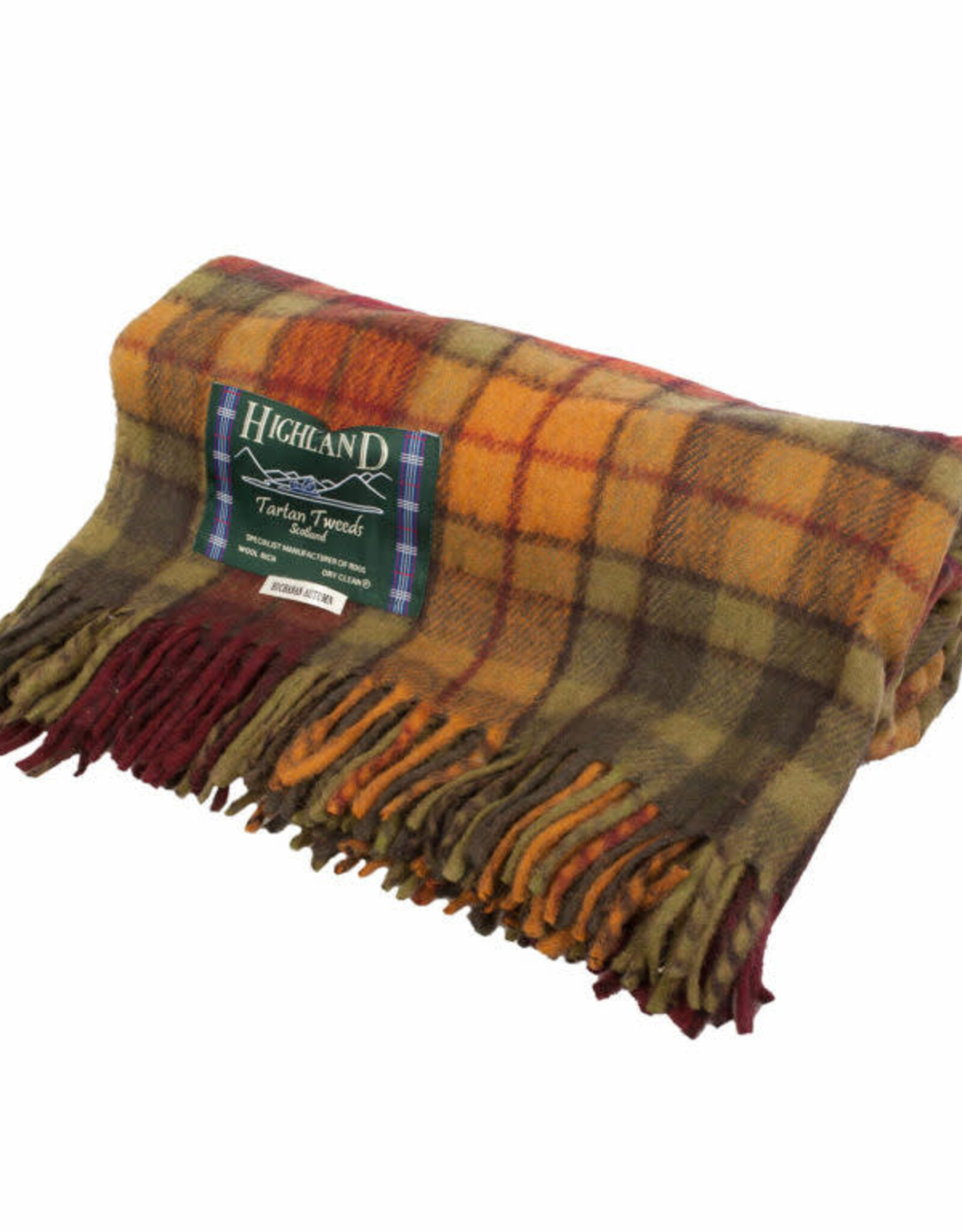 British & Irish Imports Highland Wool Blanket  Autumn Buchanan 76 x 60
