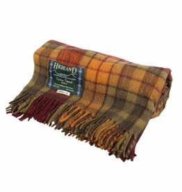 British & Irish Imports Highland Wool Blanket  Autumn Buchanan 76 x 60
