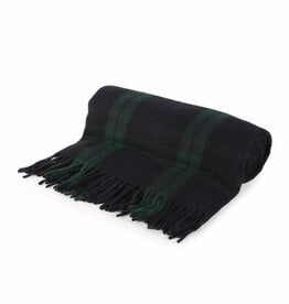 British & Irish Imports Highland Wool Blanket  Black Watch 76 x 60