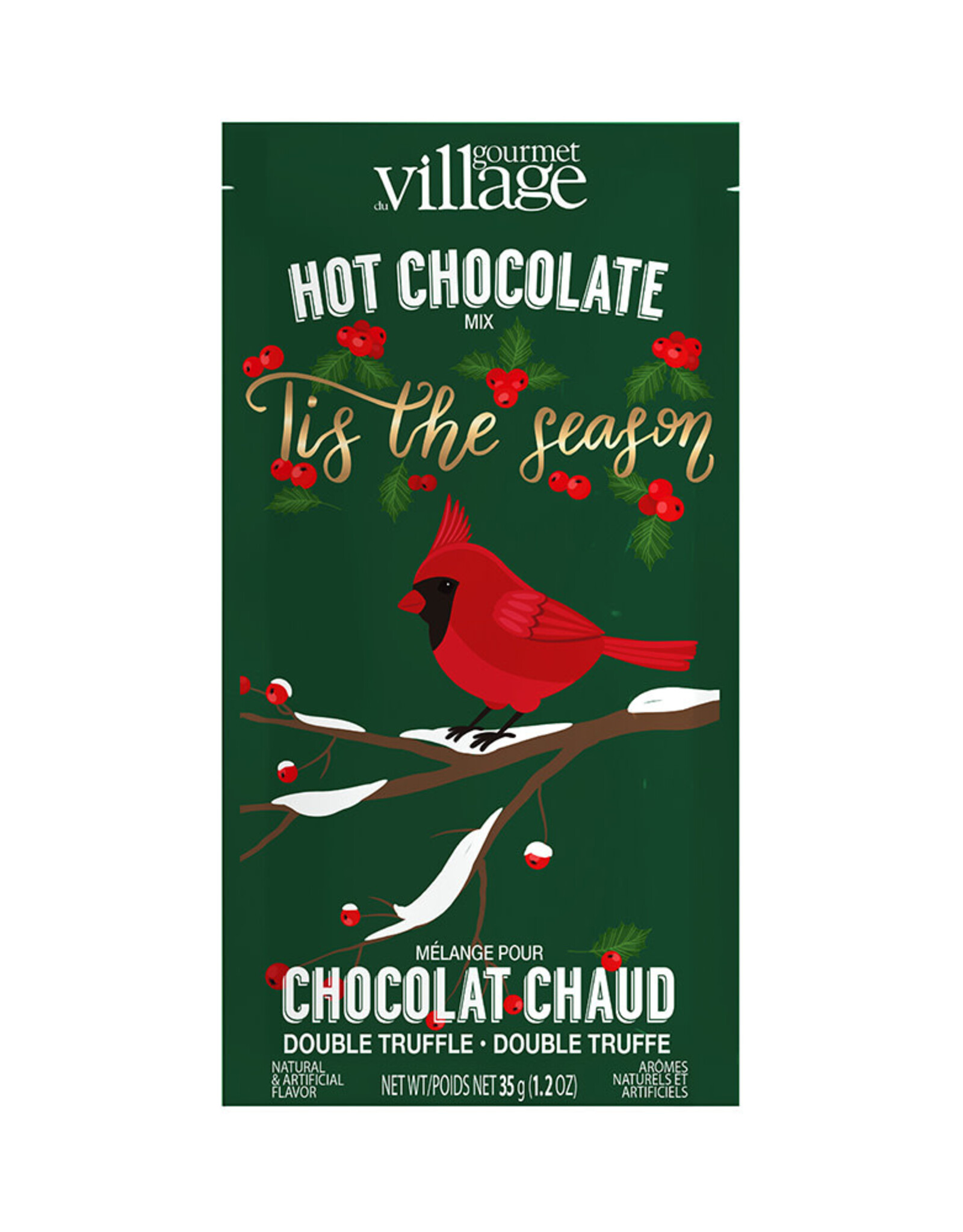 Festive Hot Chocolate Holly Berry Cardinal