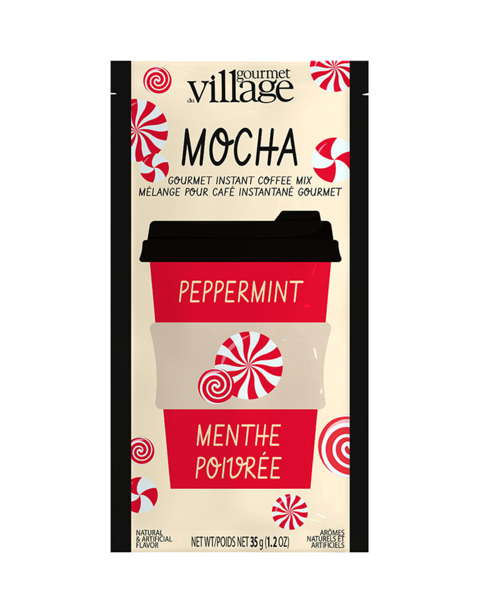 Gourmet Village Instant Coffee - Peppermint Mocha